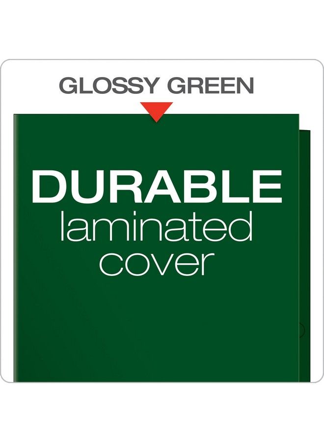 Oxford Laminated Twinpocket Folders Letter Size Green Holds 100 Sheets Box Of 25 (51717) - Image 5
