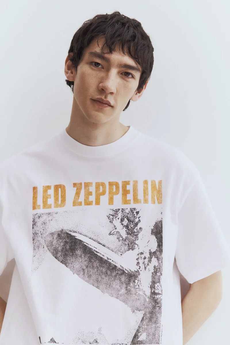 H&M Loose Fit Printed T-shirt