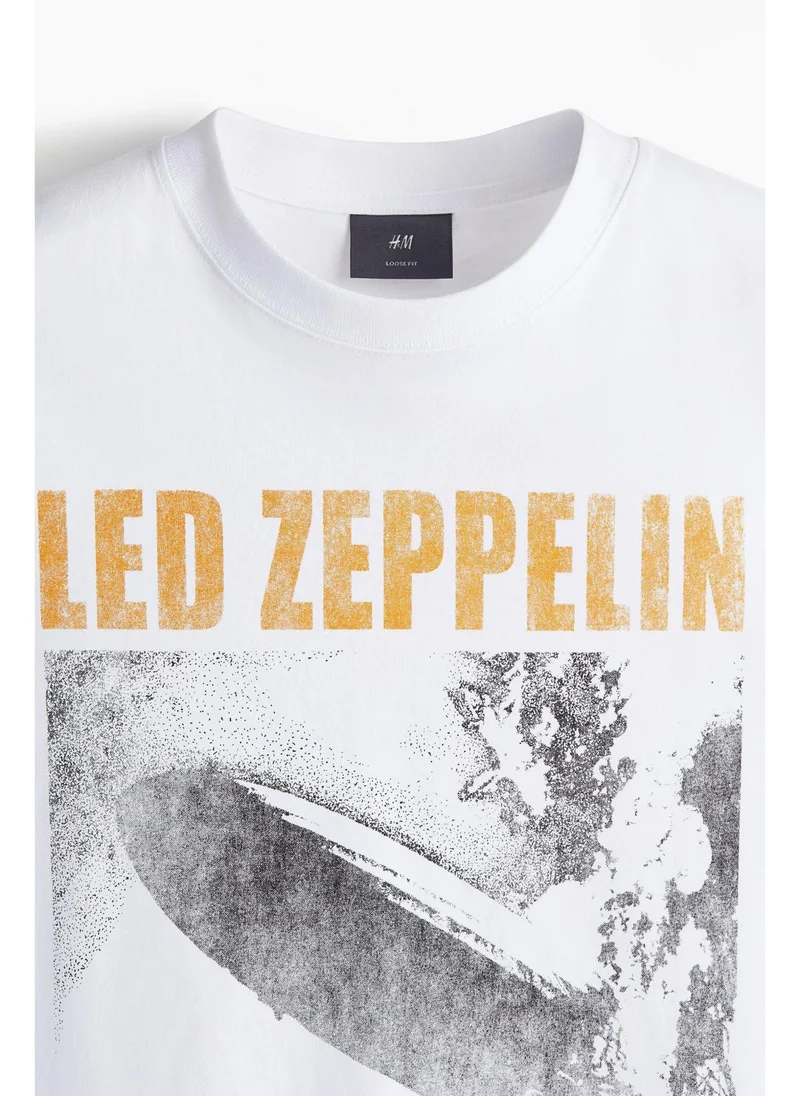 H&M Loose Fit Printed T-shirt