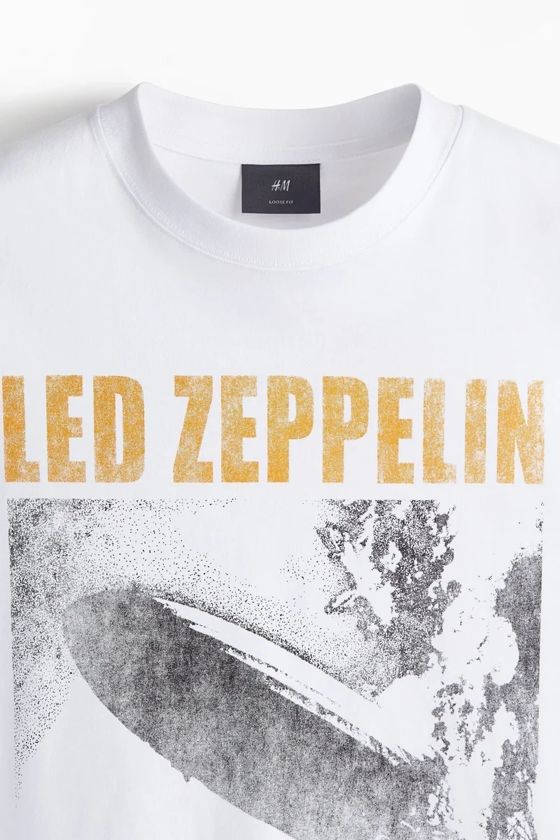 H&M Loose Fit Printed T-shirt