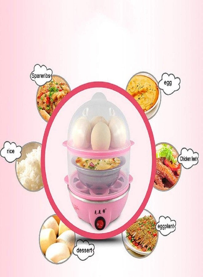 Mobhada Double Layer Egg Boiler Off 14 Egg Poacher for Steaming, Cooking, Boiling and Frying, Multicolour - Image 5