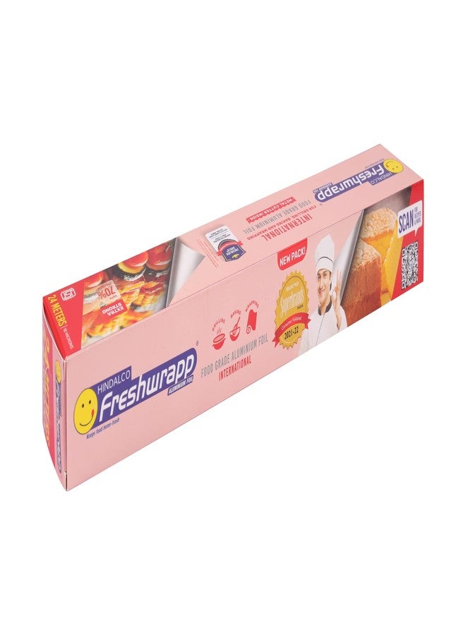 Freshwrapp Hindalco Freshwrapp International Aluminium Foil 24 Meters, 18 microns (Pack of 3) |Food Packing, Wrapping , Storing , Serving and Cooking (Baking , Grilling , Roasting, Freezing) - Image 3