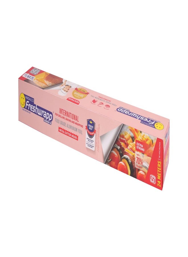 Freshwrapp Hindalco Freshwrapp International Aluminium Foil 24 Meters, 18 microns (Pack of 3) |Food Packing, Wrapping , Storing , Serving and Cooking (Baking , Grilling , Roasting, Freezing) - Image 4