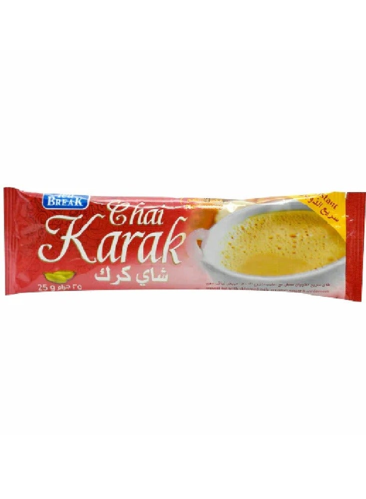 تى بريك شاي كرك سريع الذوبان  محلى مع حليب منزوع الدسم, مبيض نباتي وهيل, بدون مكسبات طعم  - 8 أظرف × 25 غرام - Image 4