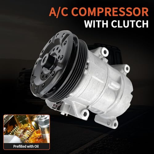 COOLIGO Air Conditioner AC Compressor with A/C Clutch,Fits for Toyota Yaris 1.5L 2007 2008 2009 2010 2011 2012, AC Compressor, Replaces 883105248, 8831052480, 8831052481 - Image 3