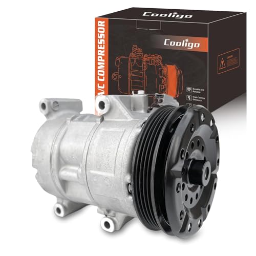 COOLIGO Air Conditioner AC Compressor with A/C Clutch,Fits for Toyota Yaris 1.5L 2007 2008 2009 2010 2011 2012, AC Compressor, Replaces 883105248, 8831052480, 8831052481 - Image 1
