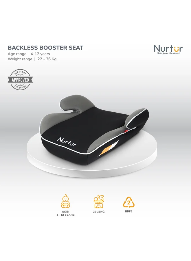 نورتر Nova Kids Booster Seat Arm Rest Easy to Install Universally Fit Wide Cushioned Base