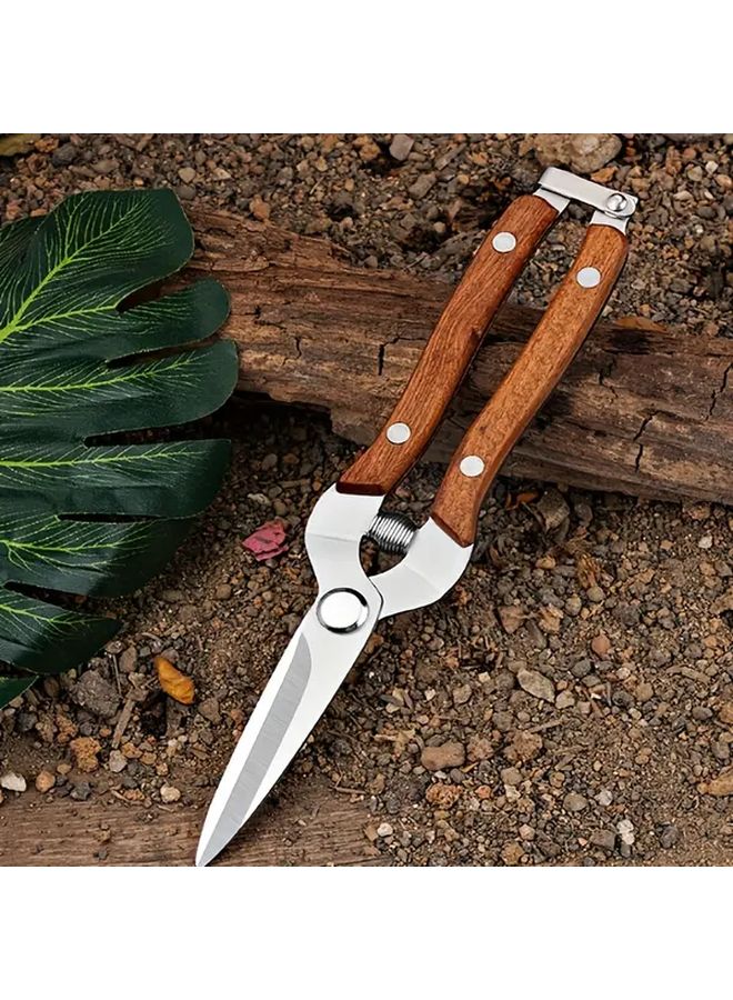 1pc Garden Pruning Shears Stainless Steel Blades Multi Purpose Fruit Picking Grafting - Image 2