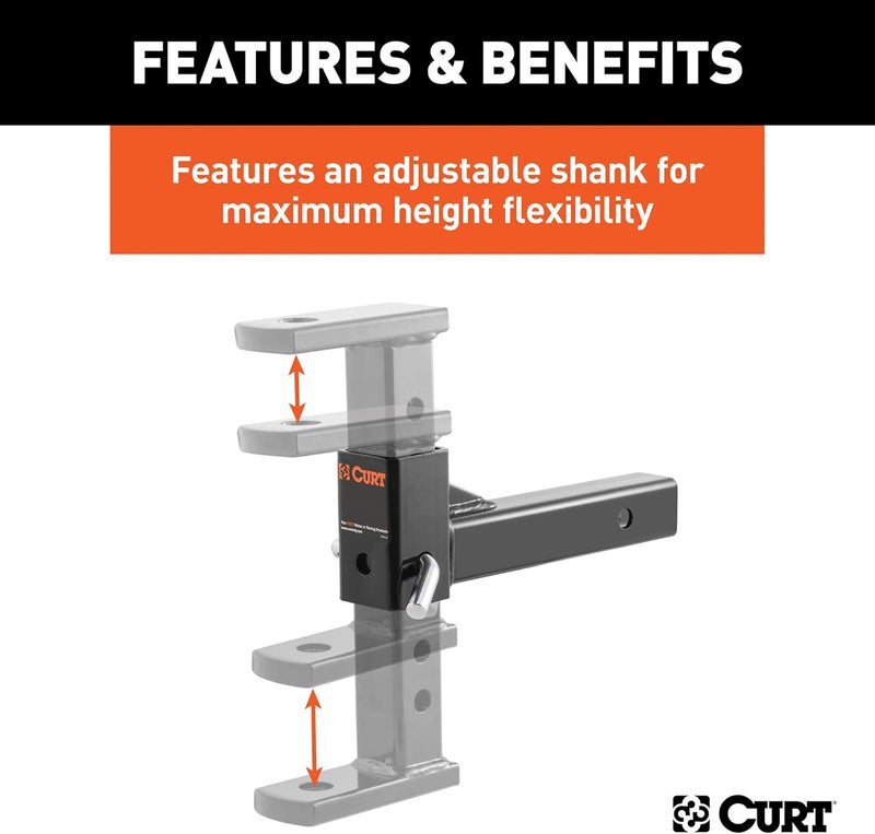 CURT Adjustable Ball Mount for Towing - Image 4