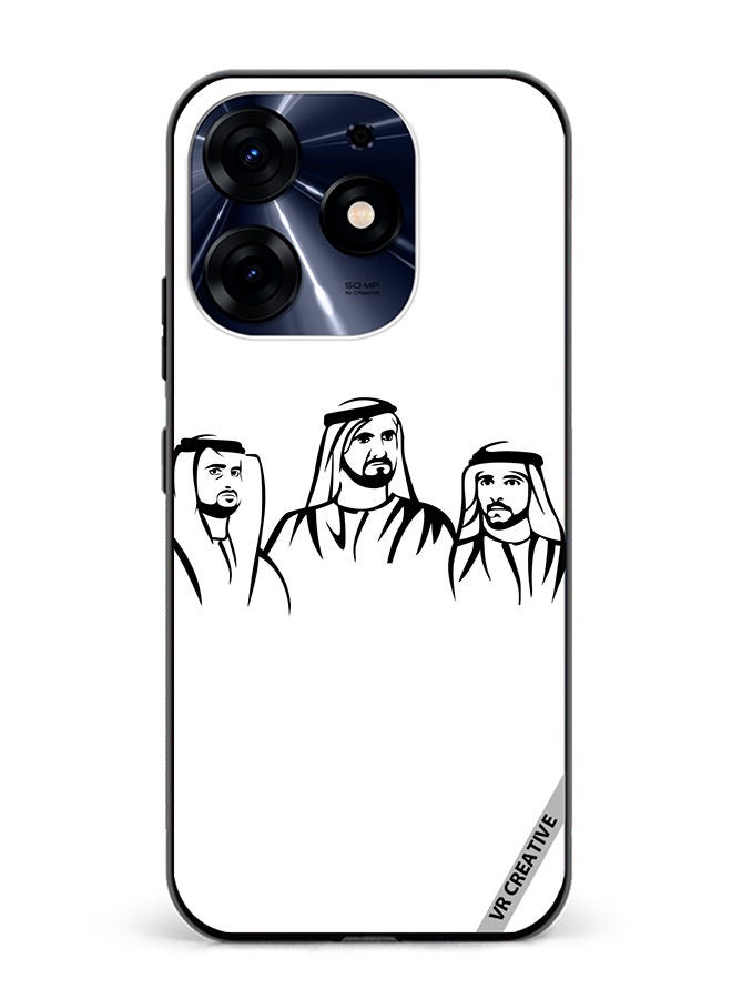 VR CREATIVE Protective Case Cover For Tecno Spark 10 Pro Sheikh Mohammed Bin Rashid Al Maktoum Design Multicolour - Image 1