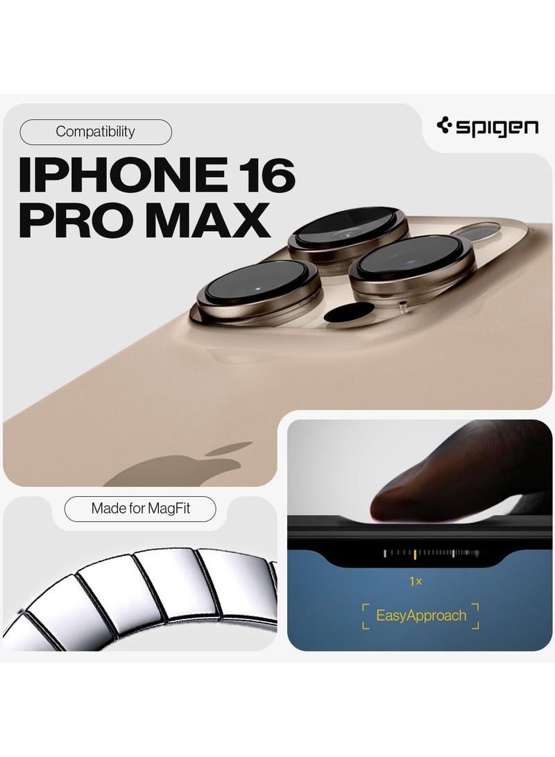 Spigen Tough Armor MagFit AI for iPhone 16 Pro Max Case Cover MagSafe with Kickstand (2024) - Metal Slate  - Image 2