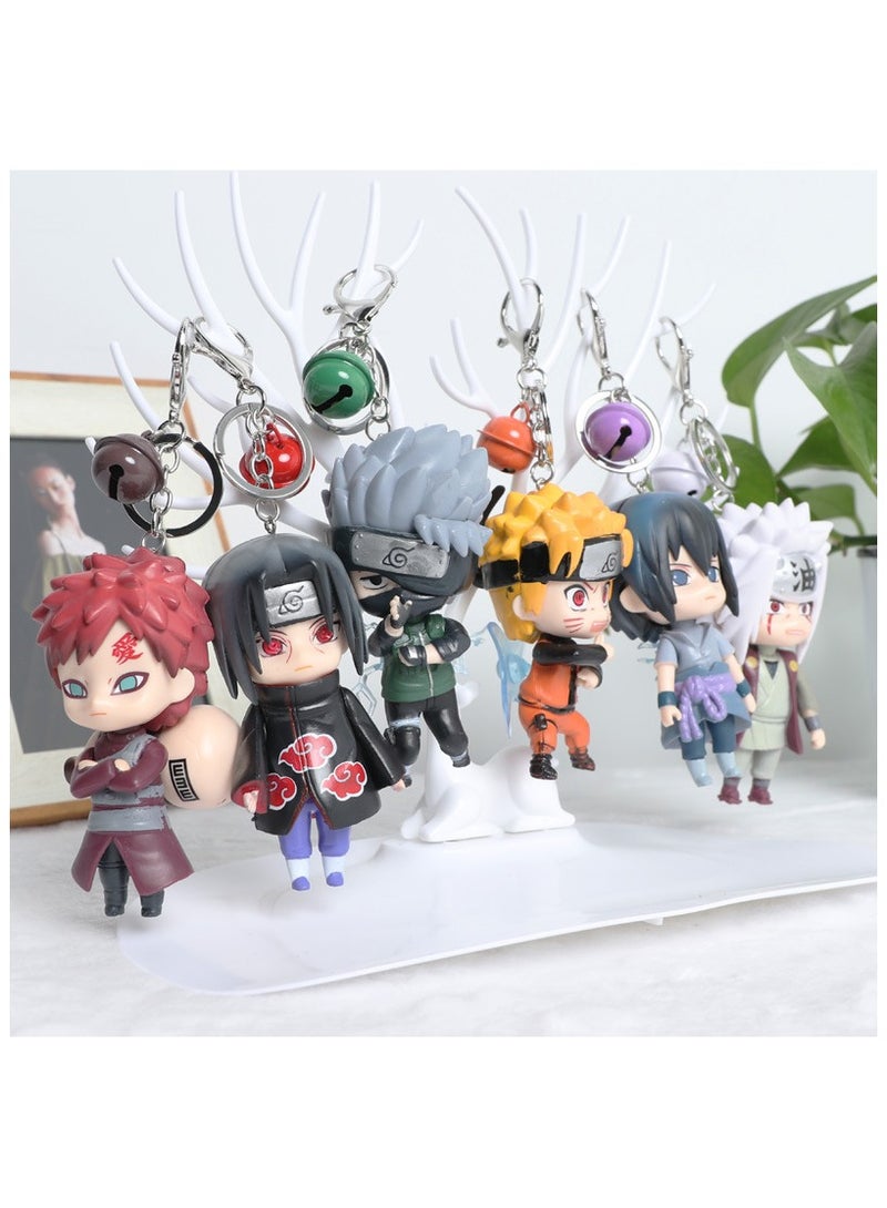 KUYING New Naruto Keychain 8-Piece Set 