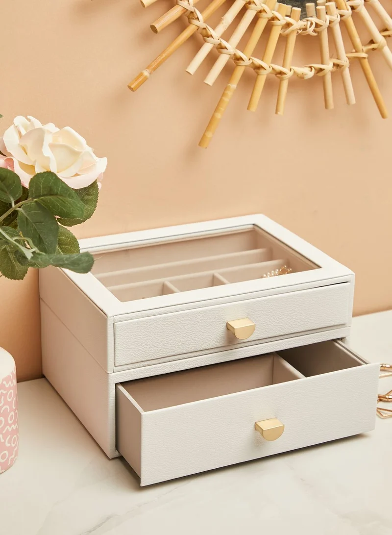 Stackers White Set Of 2 Classic Drawer