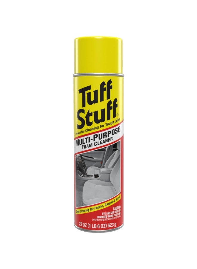 تاف ستاف بخاخ منظف رغوي متعدد الأغراض من Tuff Stuff (623 غرام) - منظف للمفروشات الداخلية، السجاد، والفينيل - رغوة للتنظيف العميق - منظف للأقمشة (للسيارات والمنزل) - Image 1