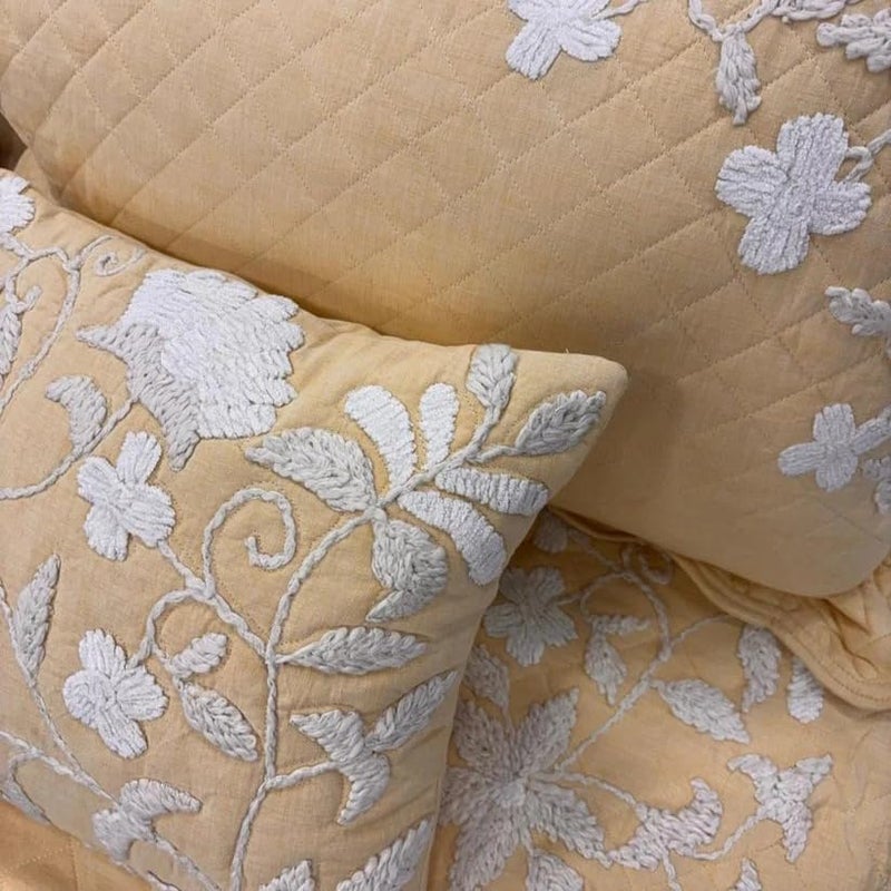 CASA AMI CASA AMI Blair Bedcover Set 1 bedcover 2 Pillow Covers and 2 Cushion Covers Suitable for King and Queen Beds Fabric Linen  - Image 4