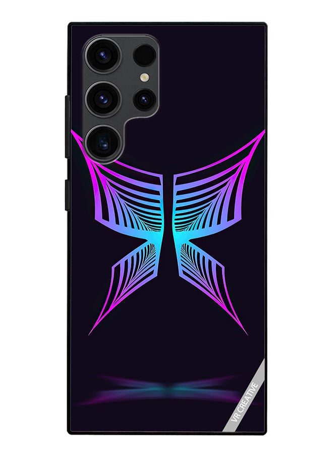 VR CREATIVE Protective Case Cover For Samsung Galaxy S23 Ultra 5G Butterfly Design Multicolour - Image 1