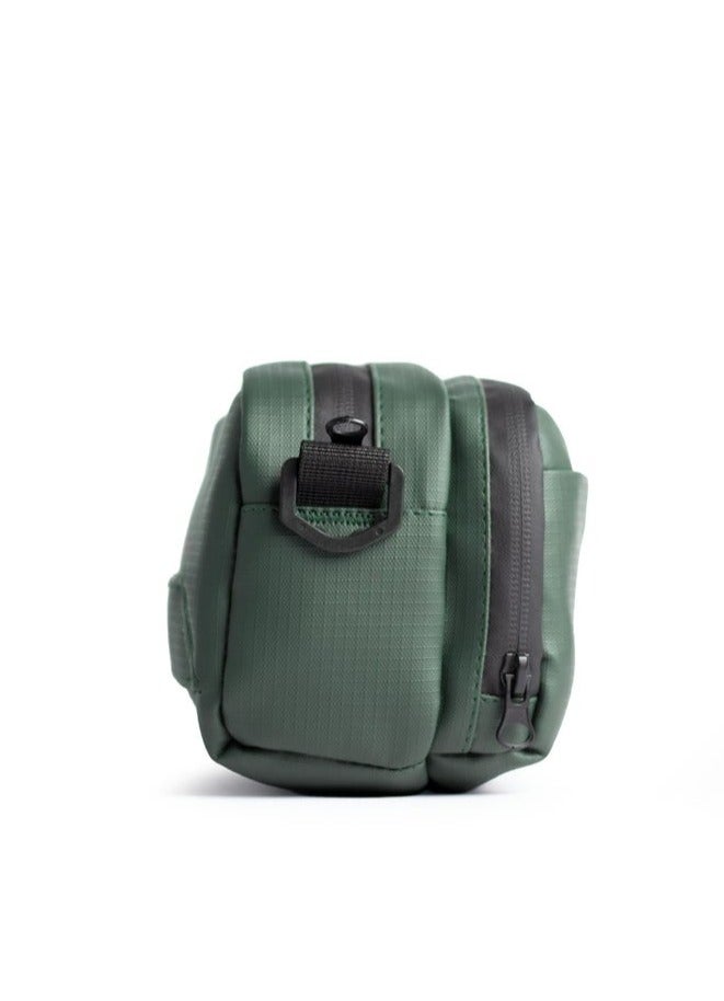 Ar supply AR Power Kit by Arij Bags | Multi-Use Crossbody and Hand Bag for Work and Daily Use, 2 Main Compartments, Outer Pocket and Multiple Inner Dividers, Lightweight Practical Design (23 × 13 × 9 cm) (Olive) - Image 4