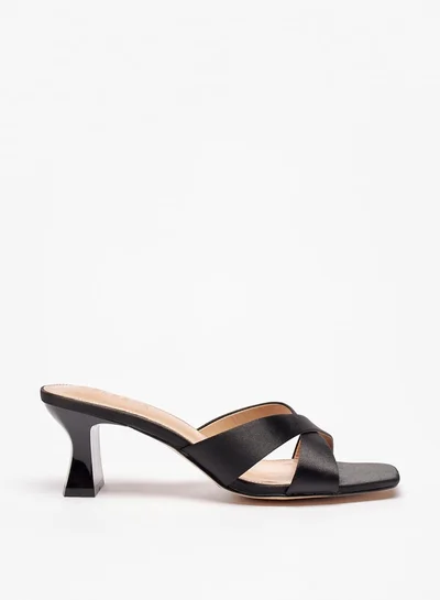 Celeste Women Solid Open Toe Slip-On Sandals With Block Heel