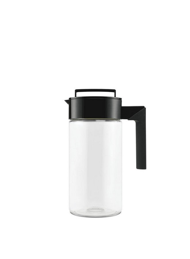 Takeya Airtight Pitcher - Everyday-Use Airtight Pitcher for Iced Tea & More - Clear Pitcher with Lid - Lightweight Kitchen Essential - Spill-Proof & Durable Kitchenware - 1 Quart, Black - Image 1