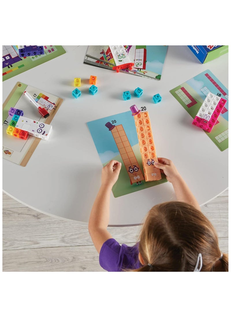 Generic - Mathlink Cubes Numberblocks 11-20 Activity Set 30 Preschool Learning Activities Building Blocks For Toddlers 35 Counting Blocks Linking Cubes Math Counters For Kids Educational Toys - Image 1