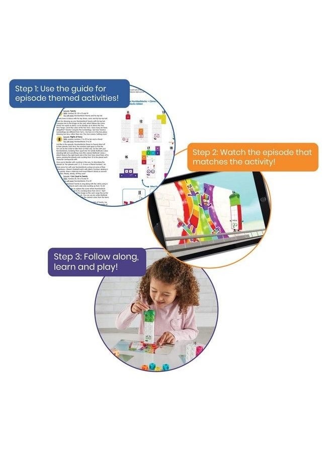 Generic - Mathlink Cubes Numberblocks 11-20 Activity Set 30 Preschool Learning Activities Building Blocks For Toddlers 35 Counting Blocks Linking Cubes Math Counters For Kids Educational Toys - Image 1