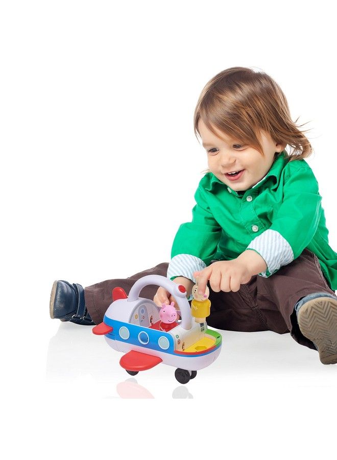 WOW! STUFF ألعاب بيبا بيغ الطائرة الذكية ؛ لعبة تفاعلية تعليمية لمرحلة ما قبل المدرسة ؛ 25+ أضواء وأصوات وعبارات ؛ تتفاعل مع اكتشاف الحركة ؛ للأطفال من كلا الجنسين أعمار 3 سنوات فما فوق أبيض - Image 3