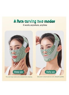 Contouring Face Mask, Line Shaping Lifting Belt, Adjustable Jawline Lift Tape, Enhancer Face Patch Firming, Tightening Skin, Chin Up Sculpting, Chin Double Bandage Lifting Tightening Mask, Green - pzsku/Z4E6C2064AF1FB511A72EZ/45/_/1729496608/e4db8232-329e-400a-8c11-6a78d151b0d9