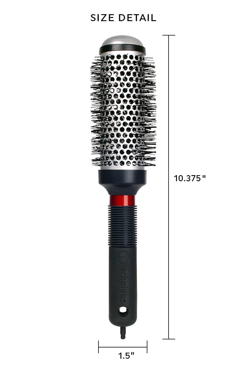 Cricket Technique Thermal Hair Brush #350 1.5â€ for Curling, and Styling â€“ Heat-Retaining Barrel with Anti-Static Tourmaline Bristles, Round Thermal Brush, Ideal for All Hair Types - Image 2