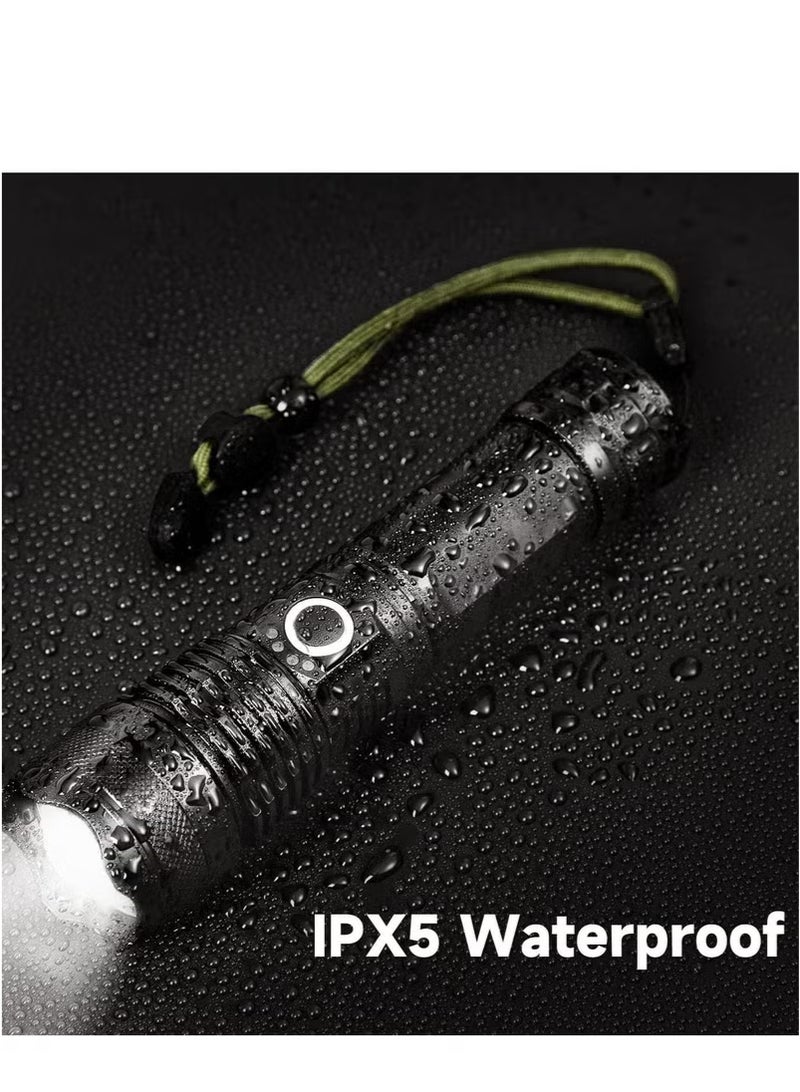 Flashlight - Outdoor Strong Light 90000 Lumen High Power Waterproof Flashlight, Super Bright, 5 Modes  - Image 4