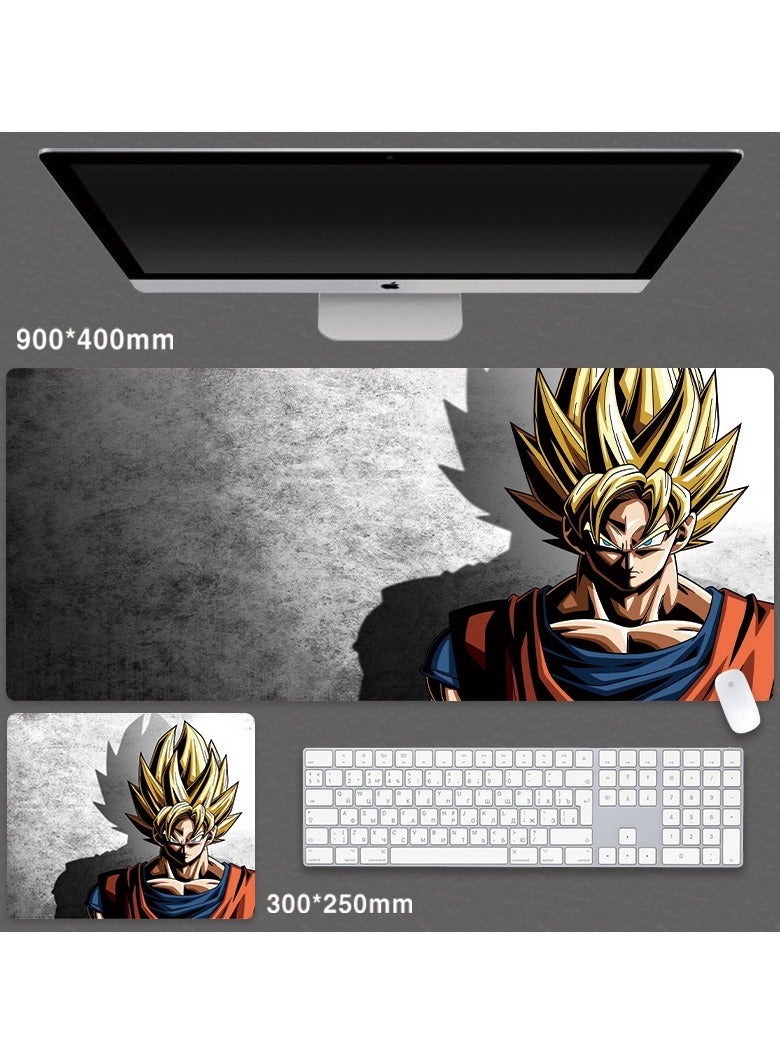KUYING Dragon Ball Super Large Gaming Computer Keyboard and Mouse Pad 