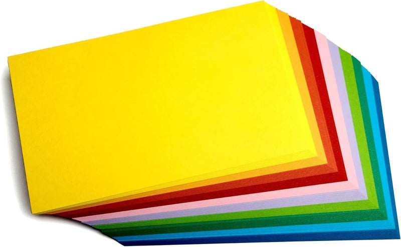 3x5 Multicolored Set of 100 Color Blank index cards 120gsm - Image 5