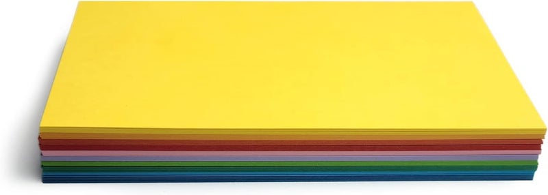 3x5 Multicolored Set of 100 Color Blank index cards 120gsm - Image 4