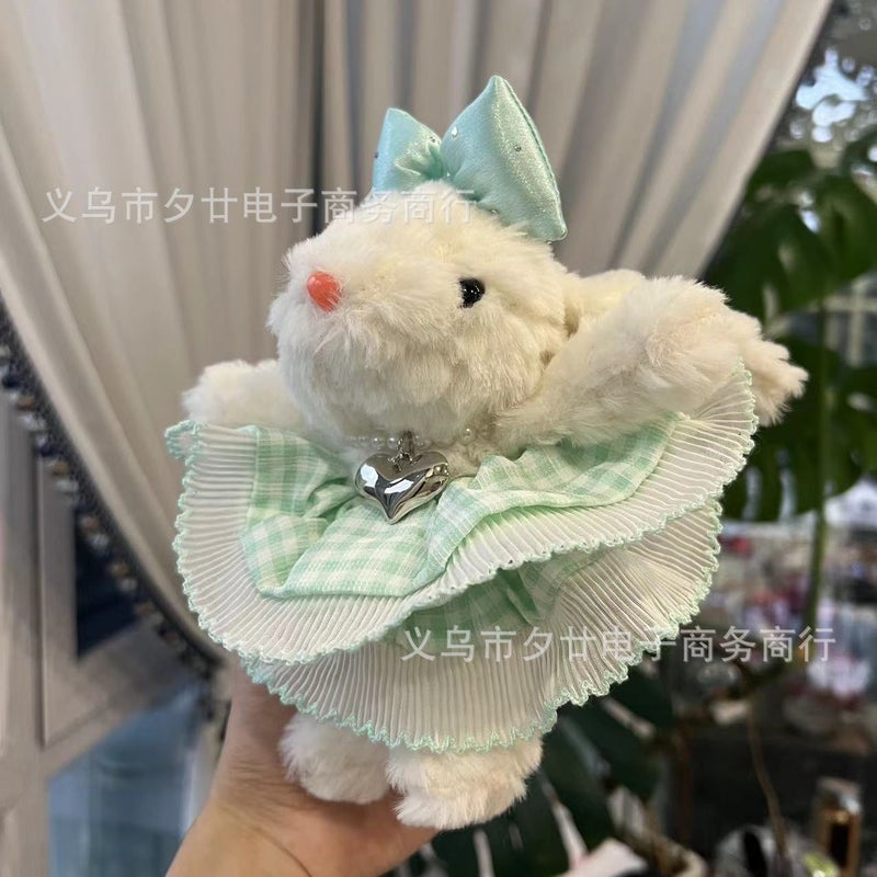 [Skirt Princess Series] Han ins Bonnie Rabbit Handmade Keychain Bag Pendant Doll Gift Blind Box Batch Princess jasmine with big skirt