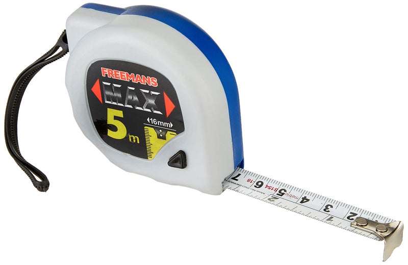 Freemans MS05 Max Steel Pause Plus Lock Measuring Tape 5m x 16mm (1.00) - Image 4