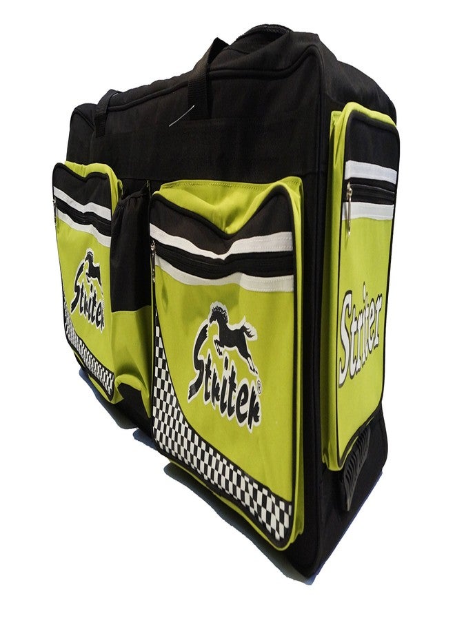 Striter® Crikcet Kit Bag Cum Travel Duffel Bag with Rolling Wheels - Large 38 Inch Heavy Duty - Green (Bag Only Colors of Bag May Vary) - Image 1
