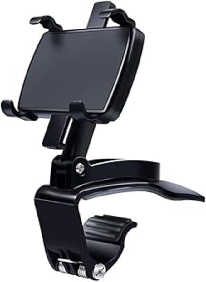 Car Phone Holder Mount, Universal 360° Rotation Phone Holder for Car, Dashboard Clip Cradle Car Phone Stand for iPhone 13 12 11 Pro Max XS Max/Samsung Galaxy S10 S9 S8 and more 3-6.5Inch Devices