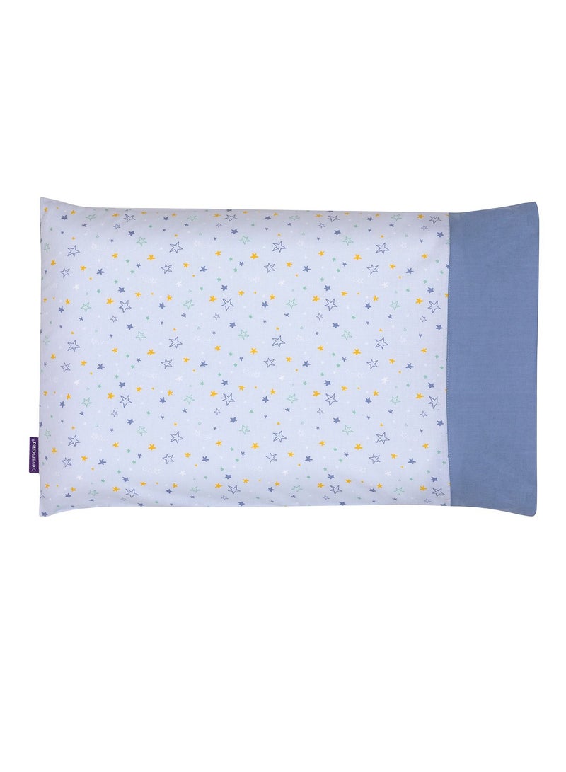 Clevamama ClevaFoam Baby Pillow Case - Blue - Image 1