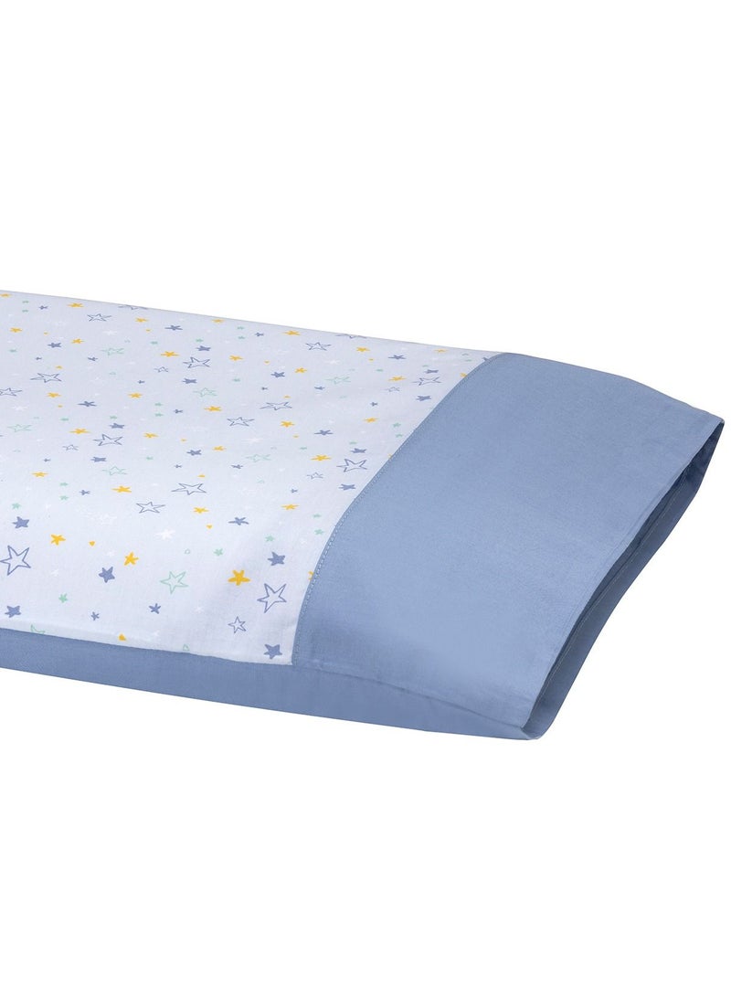 Clevamama ClevaFoam Baby Pillow Case - Blue - Image 2