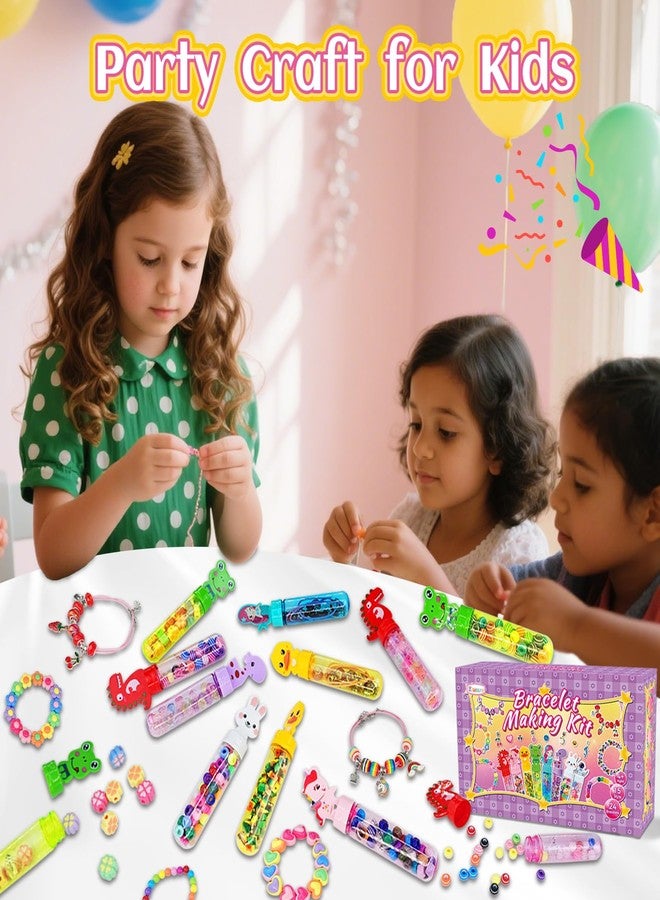 klmars Bracelet Making Party Favors for Kids,24 Bracelet Wands Crafts for Girls Ages 4-8 Years Old,Birthday Goodie Bags Christmas Gifts Classroom Prizes for Kids - Image 3