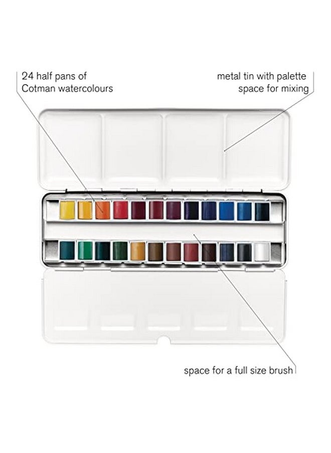 Cotman Water Colour Metal Sketchers Box - 24 Half Pens (Multicolor) - pzsku/Z4E6CAA778E439C7FF0E1Z/45/_/1725343702/9af171ae-bae0-4a9a-b62b-49cf1f47cb38