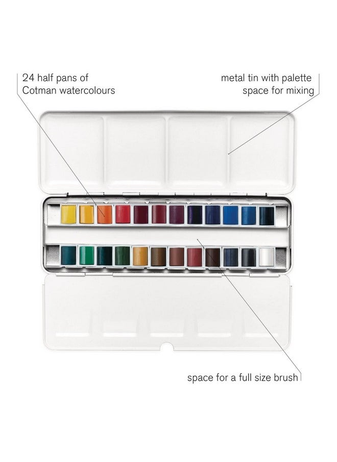 Cotman Water Colour Metal Sketchers Box - 24 Half Pens (Multicolor) - pzsku/Z4E6CAA778E439C7FF0E1Z/45/_/1725343753/bbdc983b-202f-4d09-9ca0-c3f0c32aa5b9