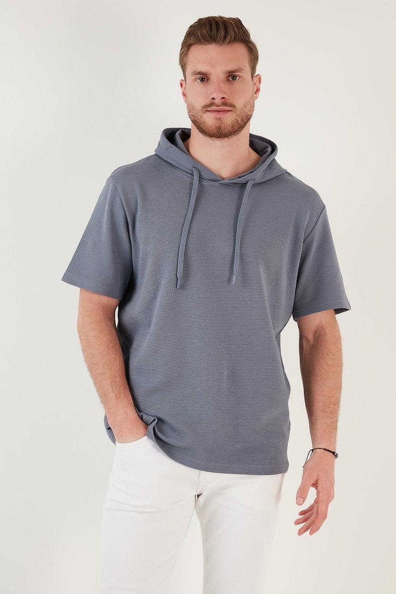 Buratti Cotton Oversize Hooded T Shirt Men's T Shirt 5902324 - Image 4