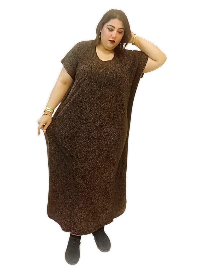 Al Khaleej ARABIAN TRADITIONAL FARASHA MAXI DRESS IN STRETCH CLOTH  - Image 2