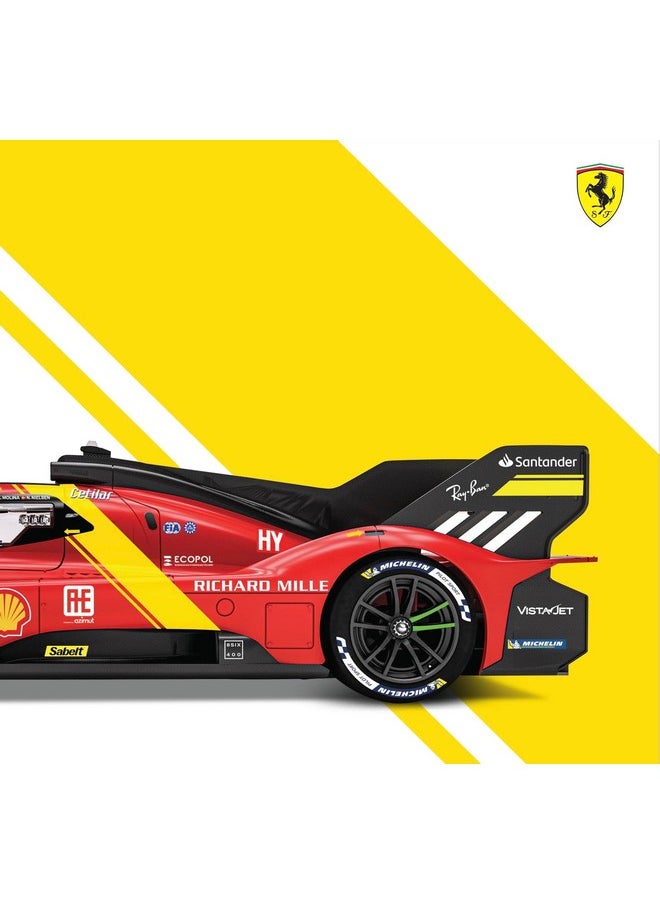Bburago - Bburago 2023 Ferrari 499P 3.0L Turbo V6 - Winner Le Mans in 1:18 Scale #18-16301 - Image 1