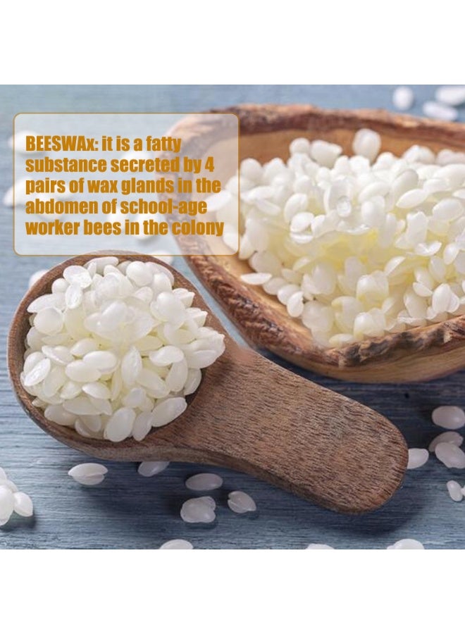 YEGBONG Organic natural white beeswax pellets (for candle making) 100g - Image 3