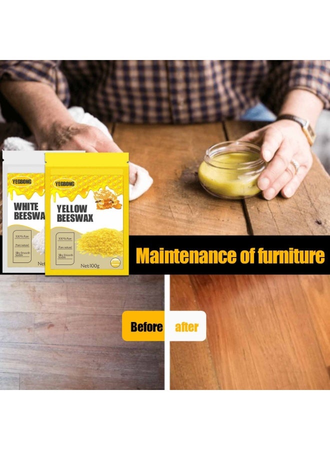 YEGBONG Organic natural white beeswax pellets (for candle making) 100g - Image 5