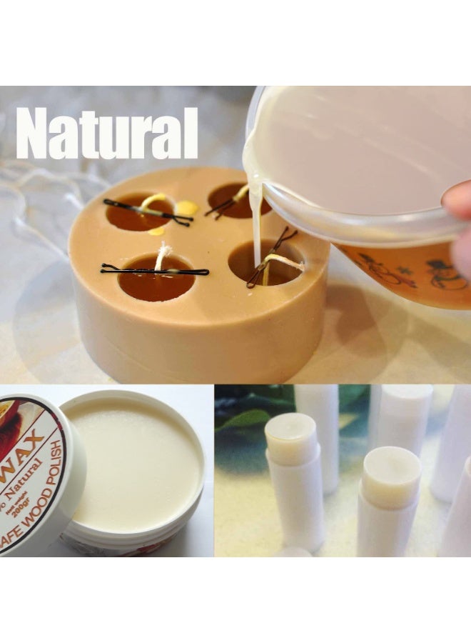 YEGBONG Organic natural white beeswax pellets (for candle making) 100g - Image 4