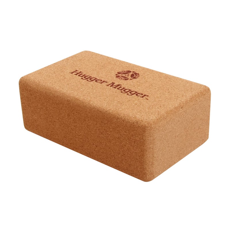 Hugger Mugger Cork Yoga Block - Naturally Grippy Texture, Durable, Made from Renewable Cork, Rounded Edges for Comfort, Great for Sweaty Hands BL-CORK - Image 2