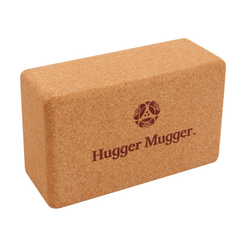 Hugger Mugger Cork Yoga Block - Naturally Grippy Texture, Durable, Made from Renewable Cork, Rounded Edges for Comfort, Great for Sweaty Hands BL-CORK - Image 1