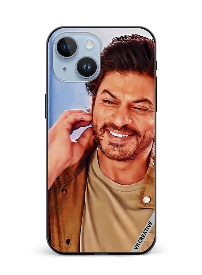 VR CREATIVE Protective Case Cover For Apple iPhone 15 Plus Bollywood Actor Shahrukh Khan Design Multicolour - Image 1